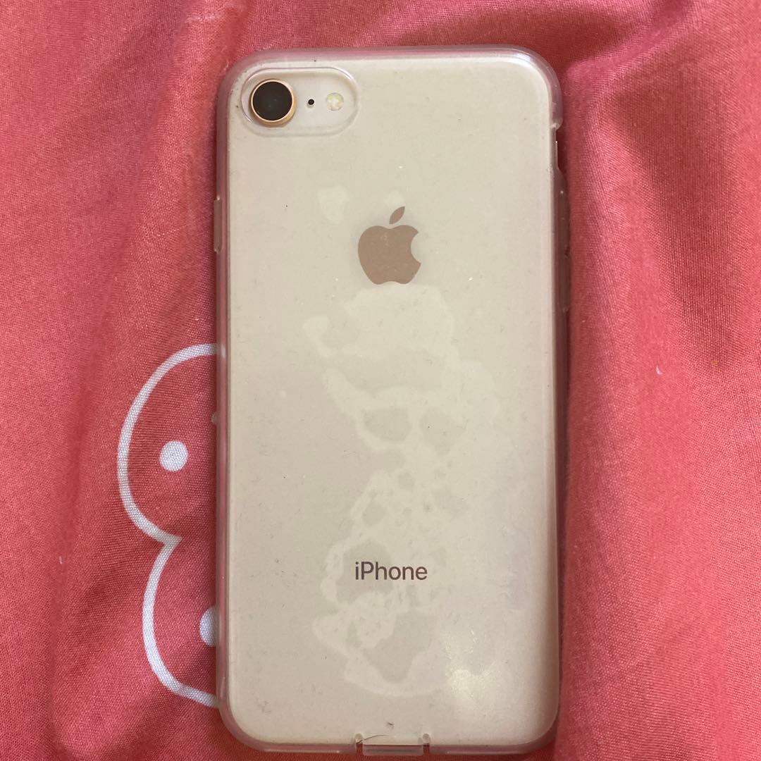 Apple iPhone 8 シルバー 16GB 透明ケース付き