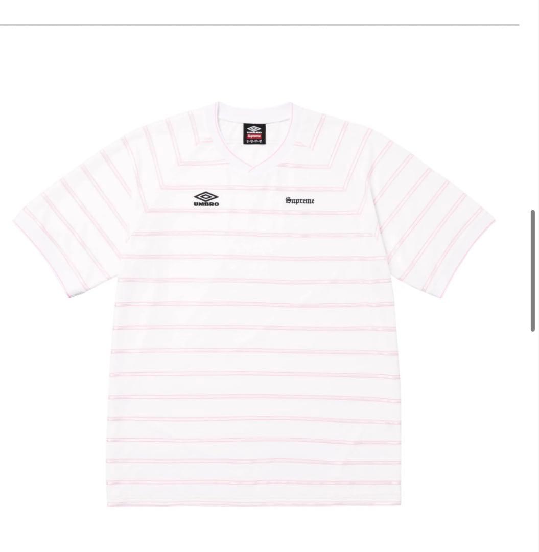Supreme x Umbro Stripe Soccer Jersey 白