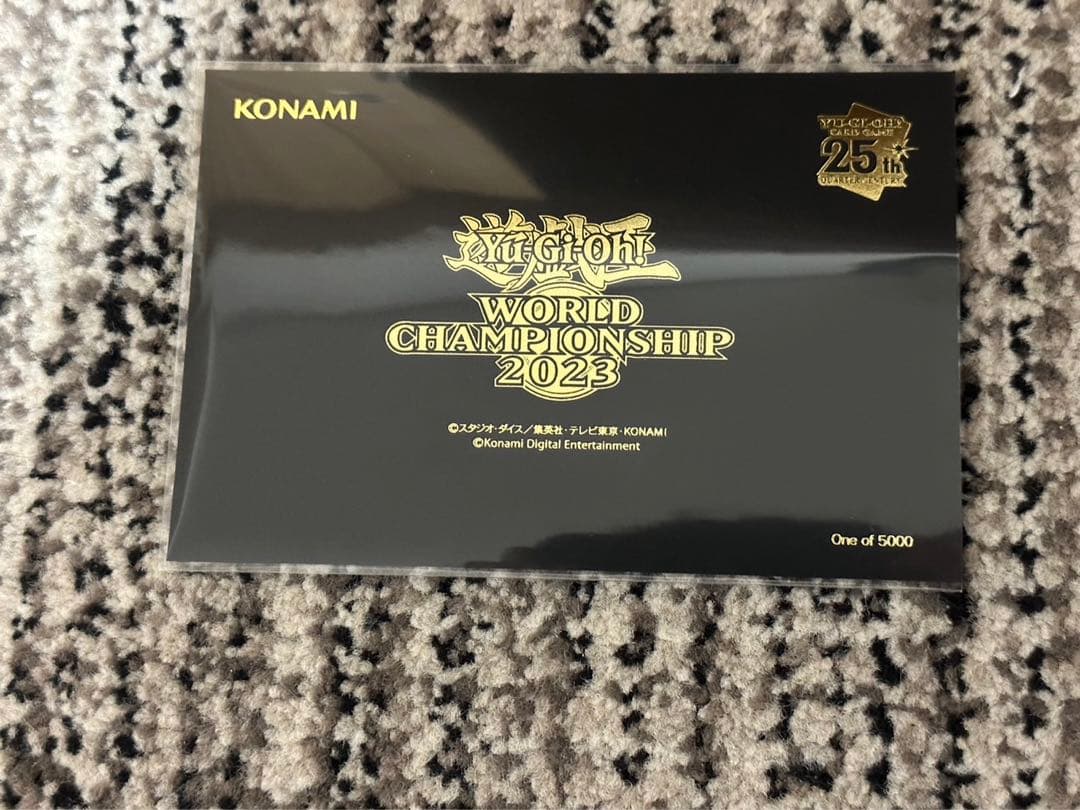 遊戯王　WCS2023 来場者特典 ブラックマジシャンガール　魔法の筒　25th