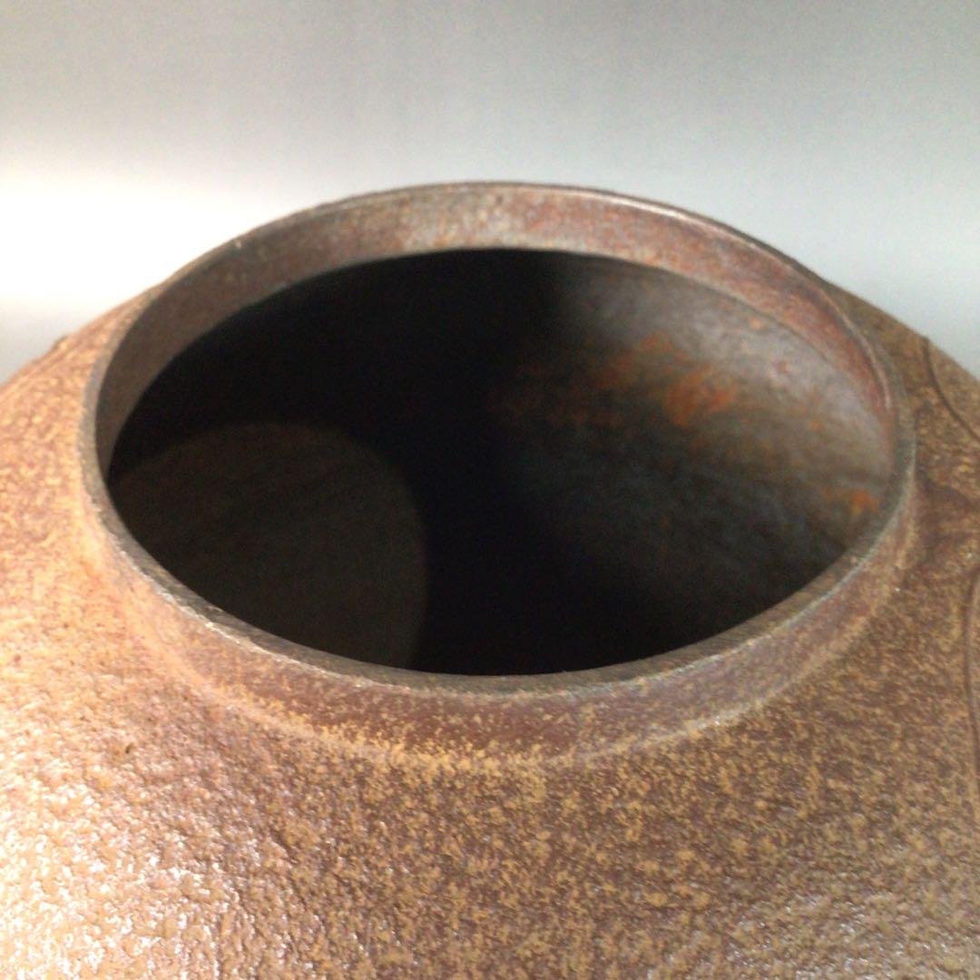 Ｒ７６２　茶釜　『釜師　佐藤浄清造』『海老紋』『丸釜』　共箱　茶道具