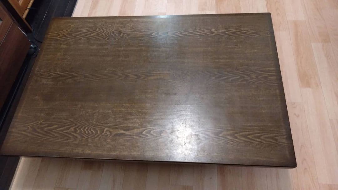 家具調こたつ　香川漆器店 一枚板　2WAY　折りたたみ