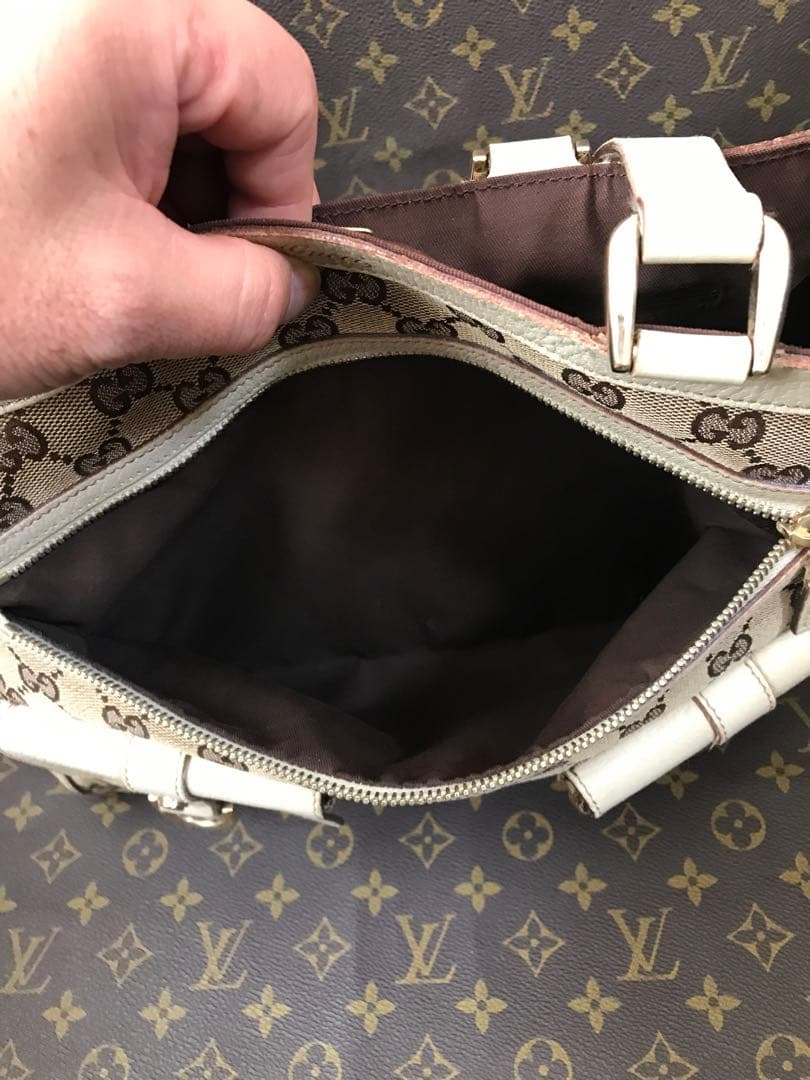 人気商品、GUCCI、146247、アビーラインwポケットGG柄トートショルダー