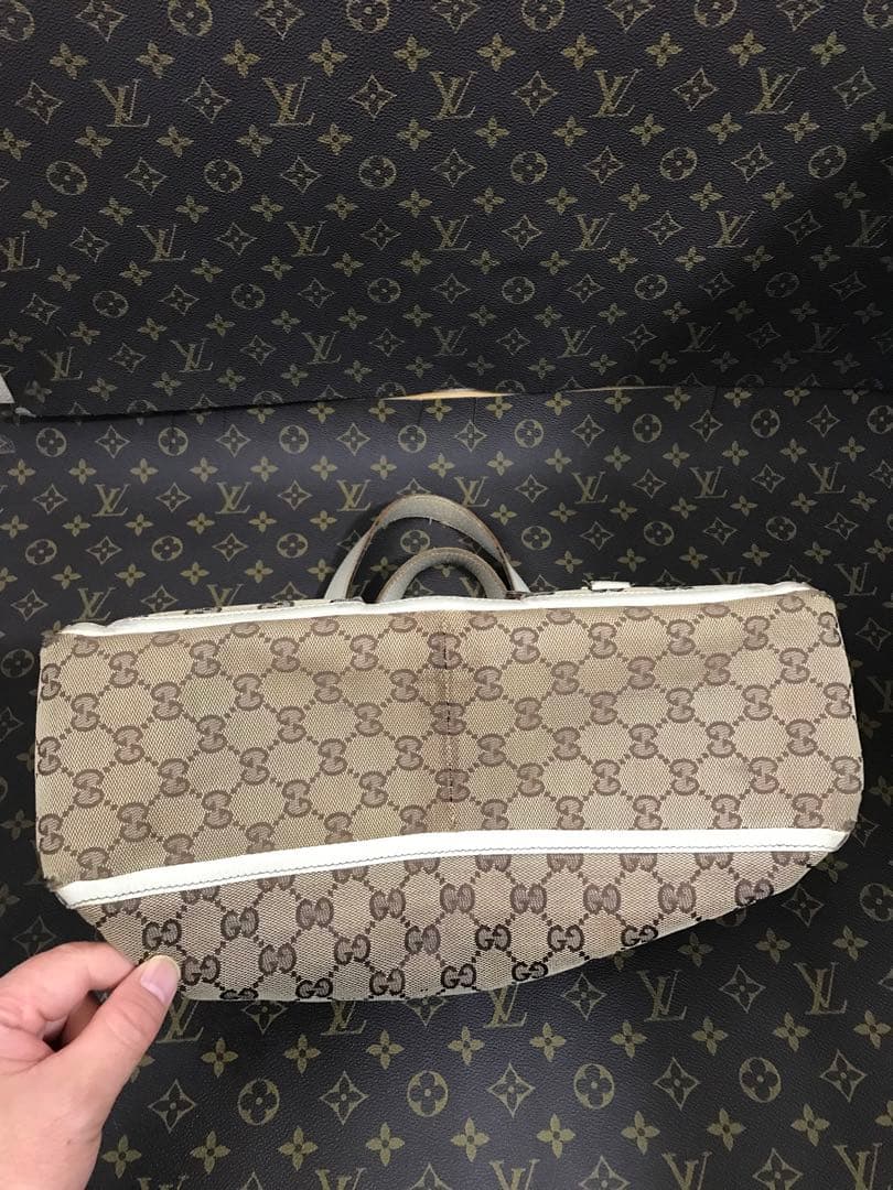 人気商品、GUCCI、146247、アビーラインwポケットGG柄トートショルダー