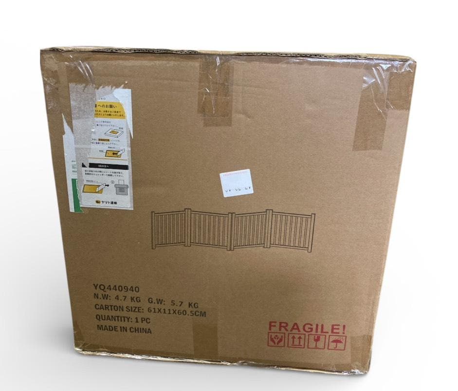 ペットゲート 木製犬ゲート 高さ58cm 長さ235cm 折りたたみ 4枚パネル