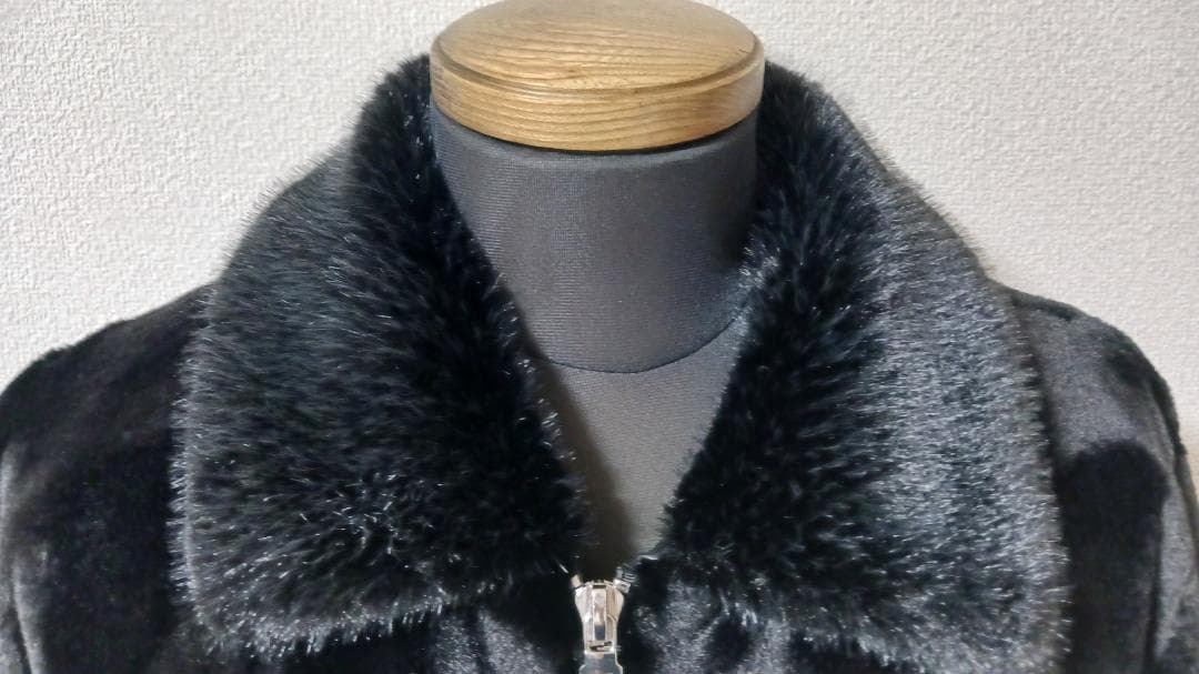 イタリア製 ミンク ＆ カシミヤ混 ファーコート 毛皮 厚手 防寒 メンズ M