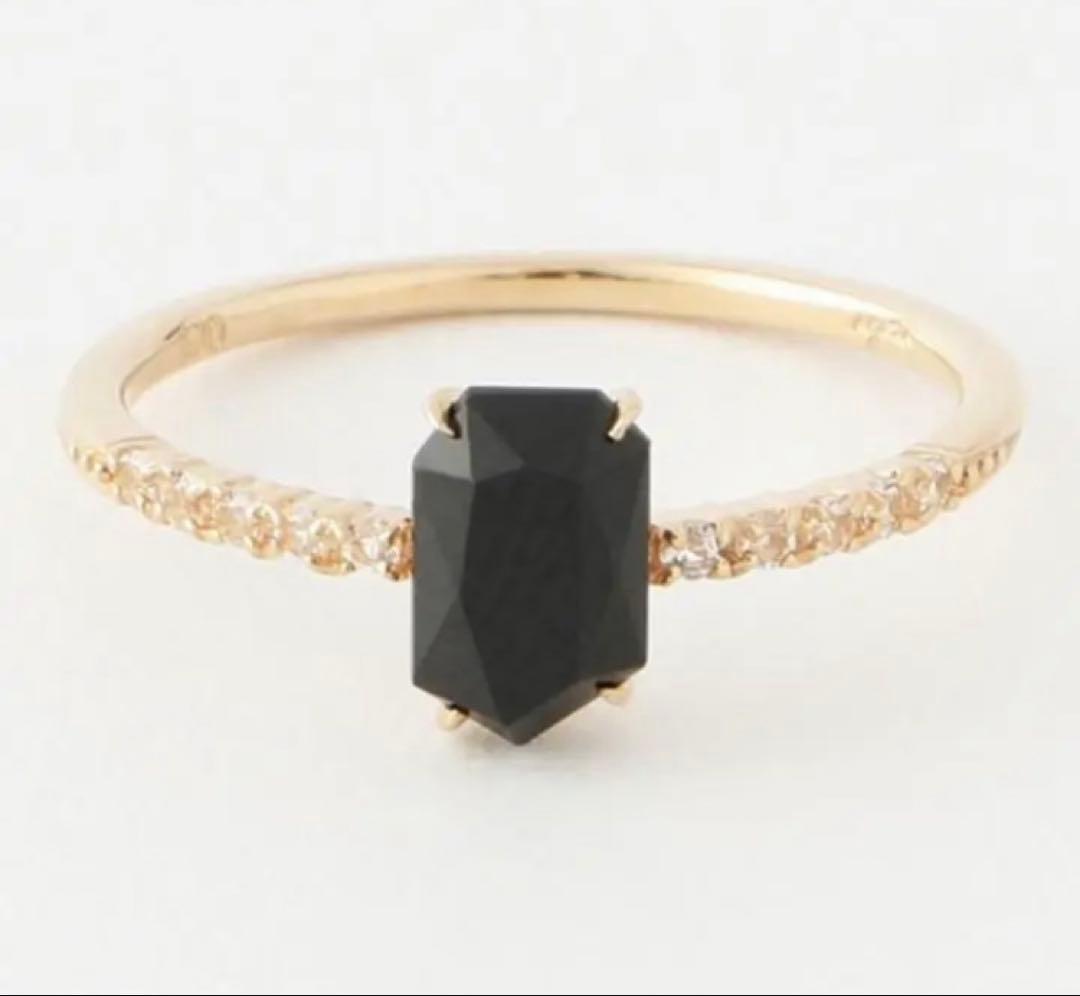 agete ブラックスピネル リング　8号