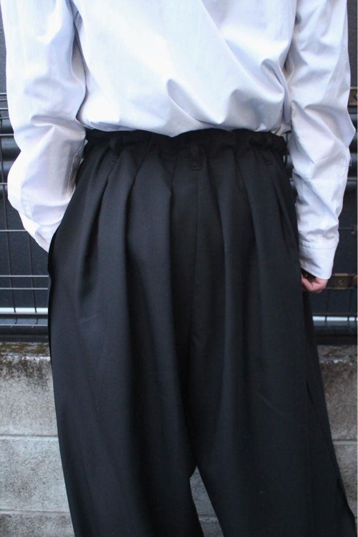 【美品】Ground Y｜ウールポリエステルギャバジンバルーンパンツ
