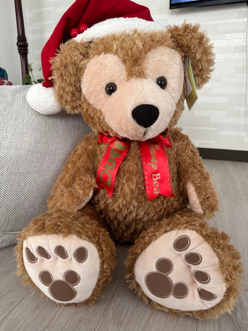 初期クリスマス限定ダッフィー特大ぬいぐるみディズニー完売レア限定ディズニーランド