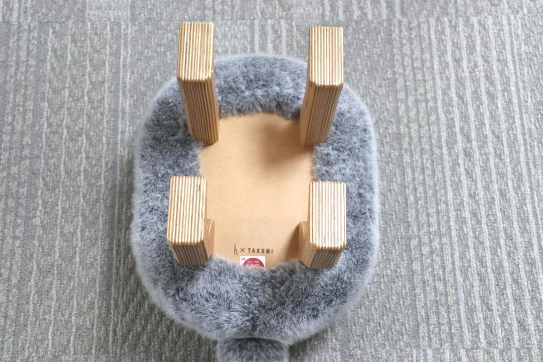 匠工芸アニマルスツール　フォックスグレー(S)