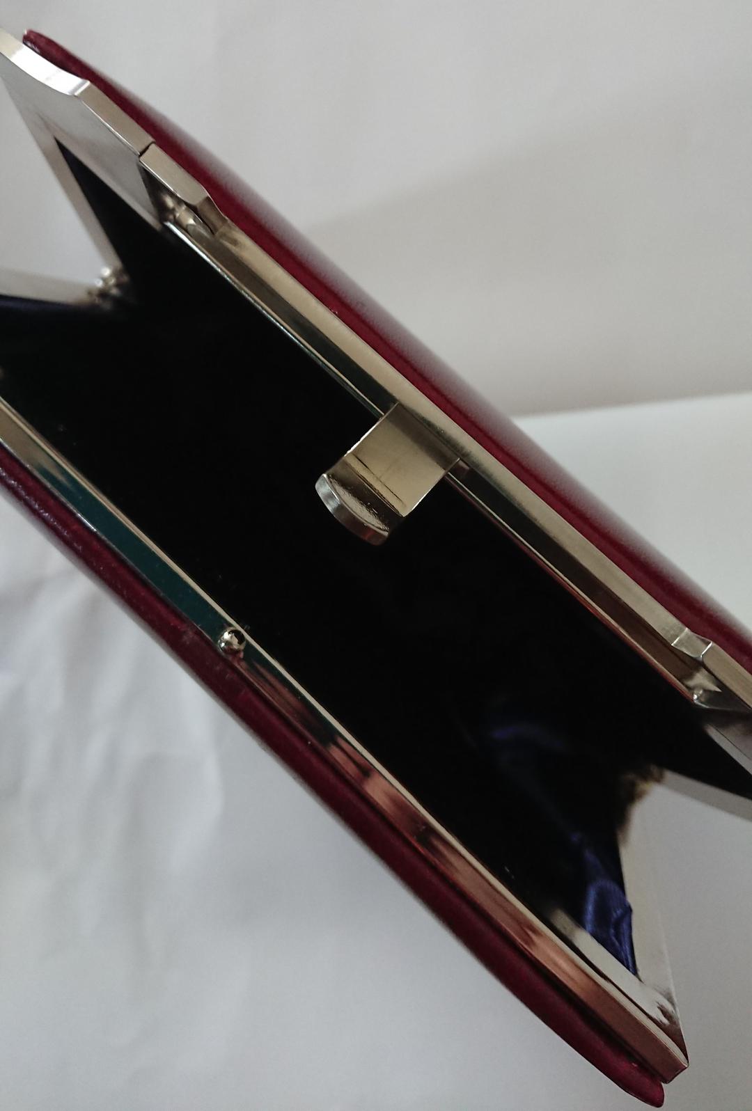 【超希少 新品】約半世紀前 昭和レトロ 本革 ハンドバッグ アンティーク