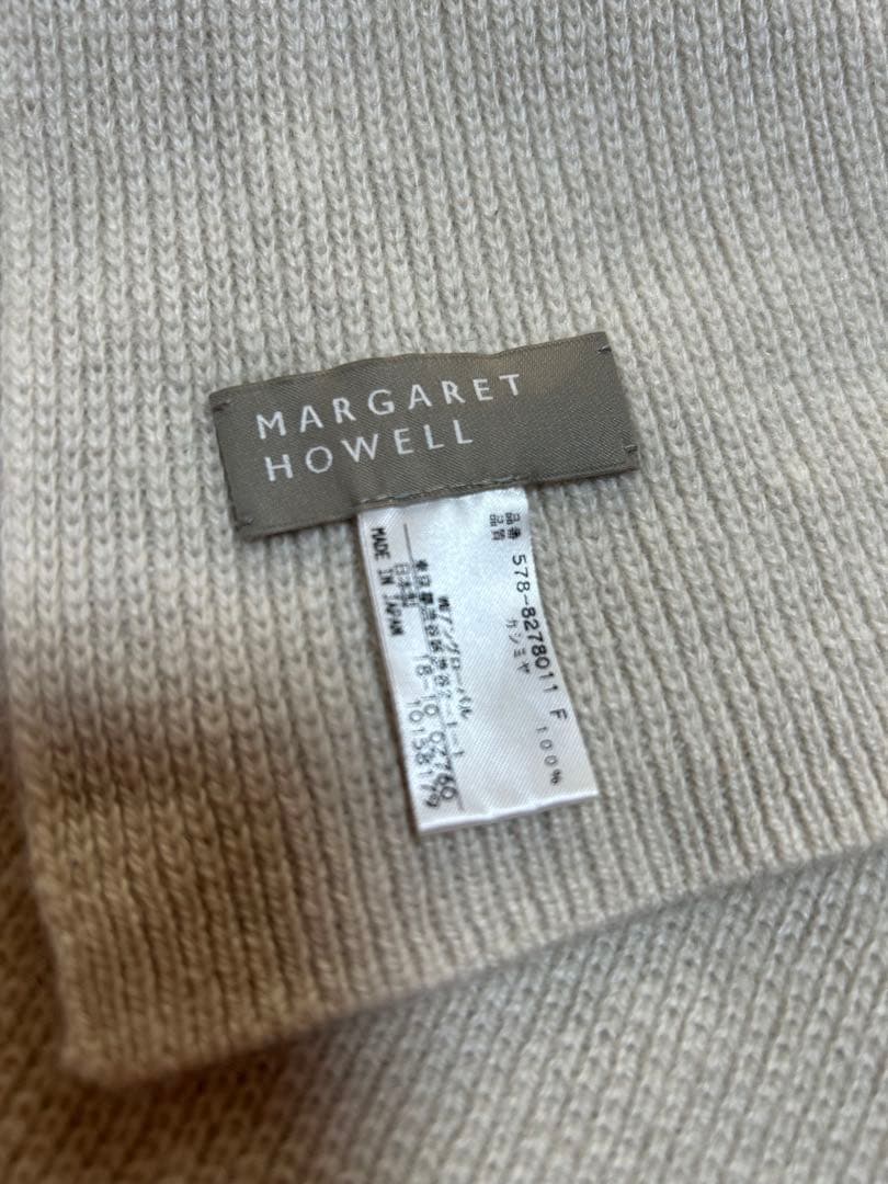 ⭐️マーガレットハウエル⭐️カシミヤ100% マフラー　アイボリー