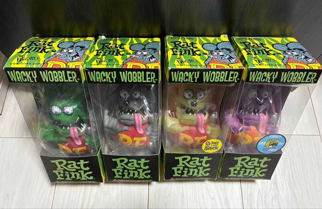★RAT FINK★ガレージ フィギュア 【4体セット】 ラットフィンク