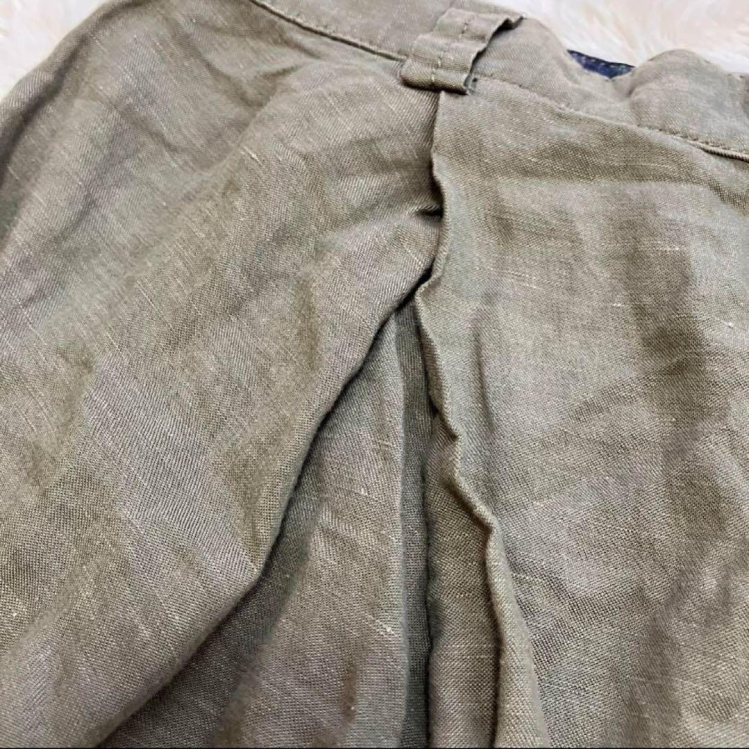 【新品】 ヴィヴィアンウエストウッド リネン混 サルエルパンツ オーブ釦 2 緑