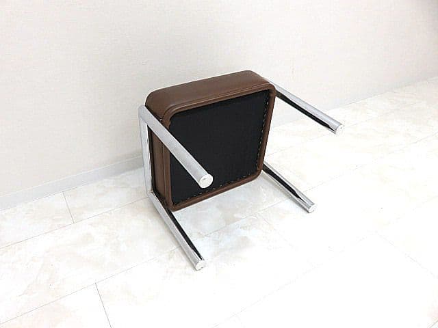 チ*ウ様 希少品/ヴィンテージ　Knoll/ノール/ノル 本革オットマン　本革ス