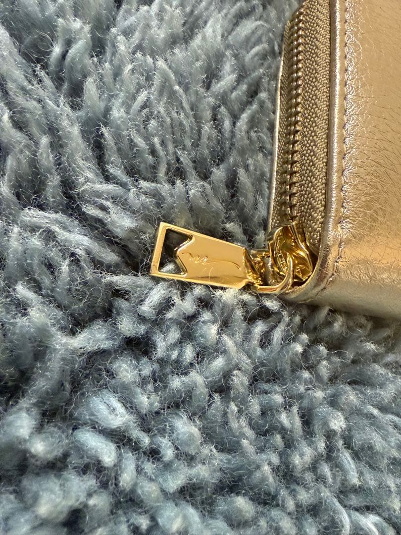 【新品未使用】菊の御紋入り　財布　牛皮使用　金　銀　カードケース小銭入れ