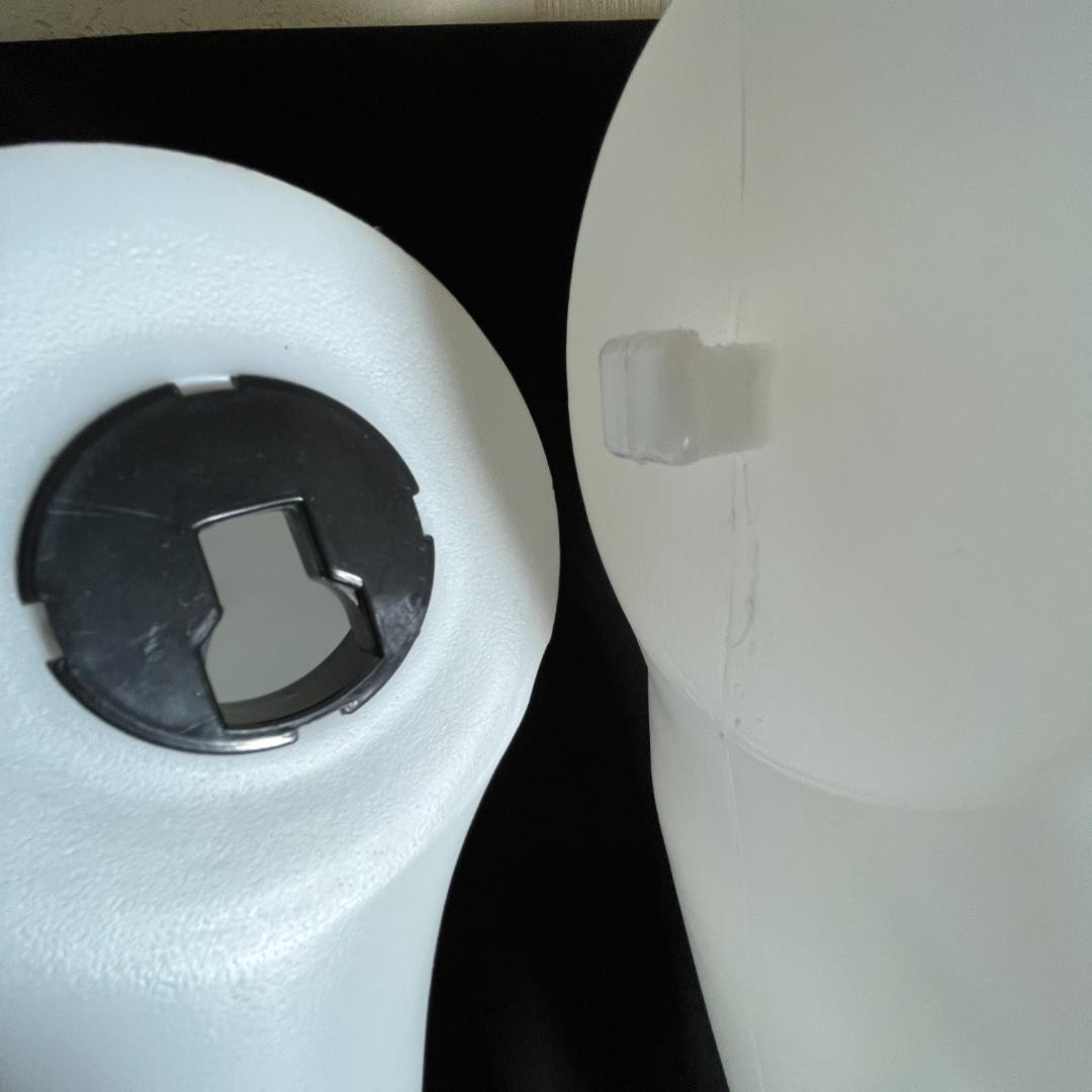 マネキン ボディトルソー ヘッドカットマネキン 軽量PE製 着せ替え楽々男性