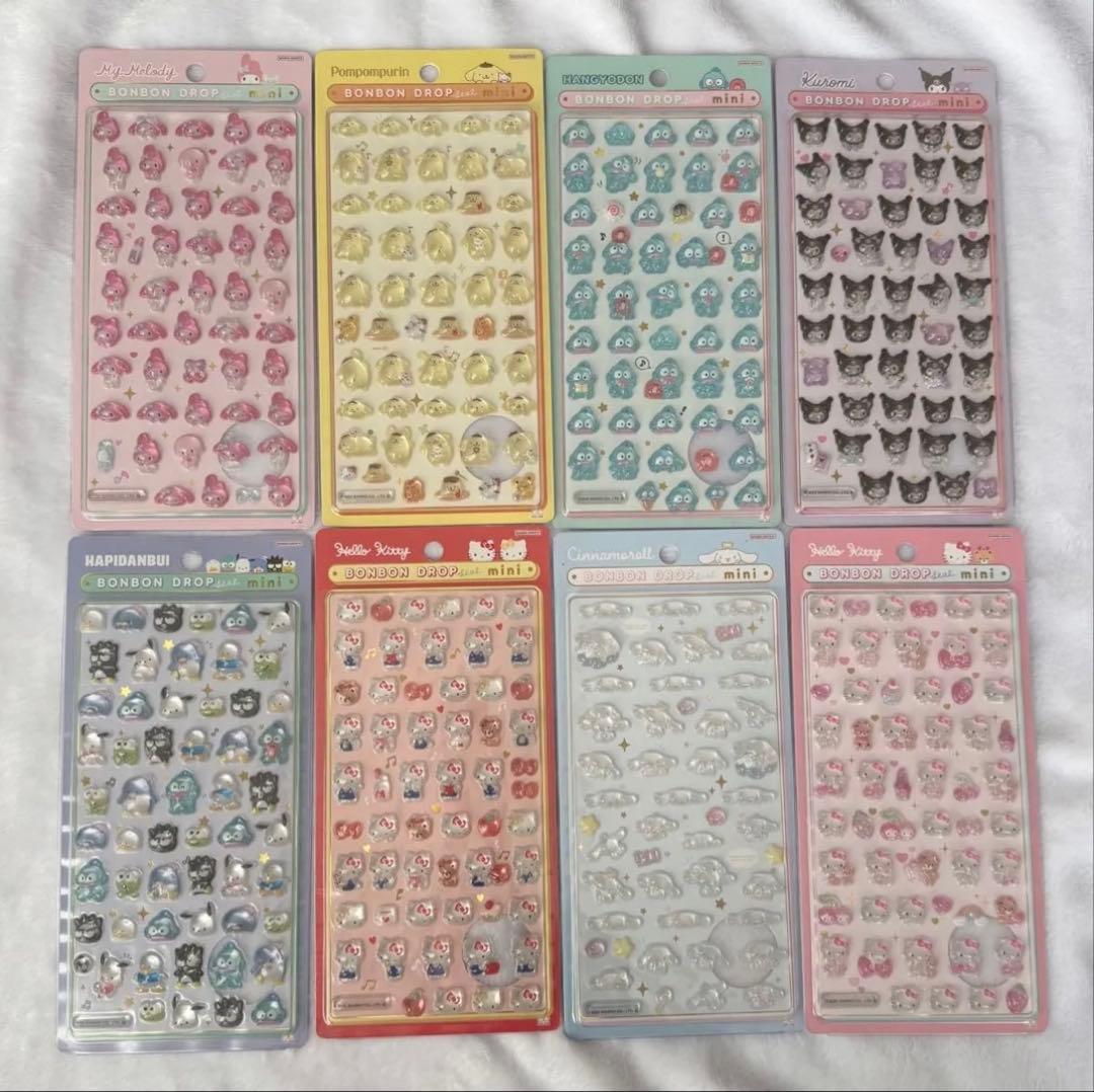 【正規品】ボンボンドロップシール サンリオ ミニ コンプリート