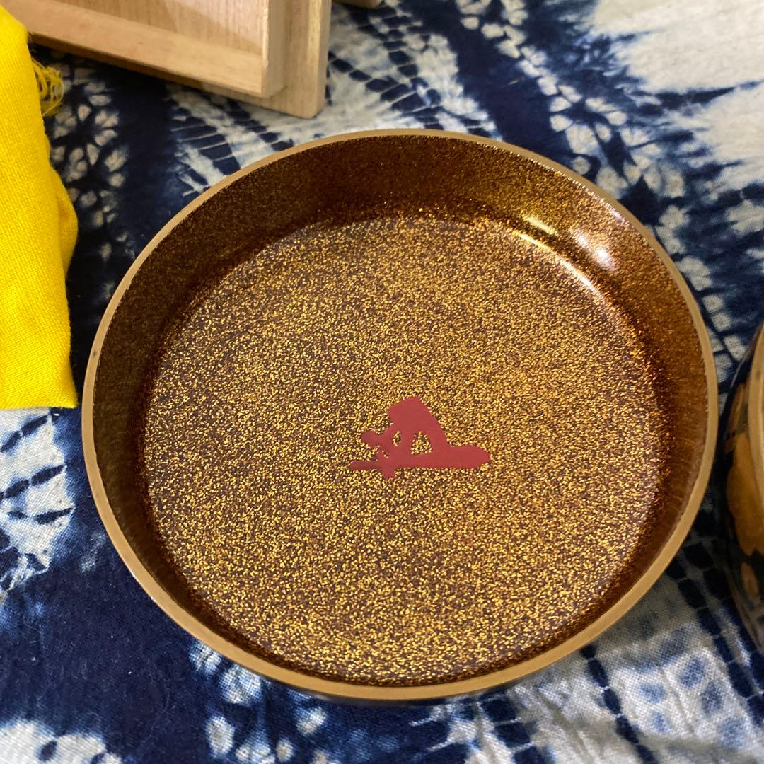 飯田光秋　梅蒔絵平棗　茶道具