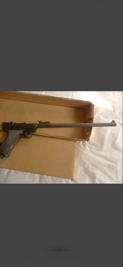 ルガーP-０８　12インチカービン　金属製黒色モデルガン　MGC