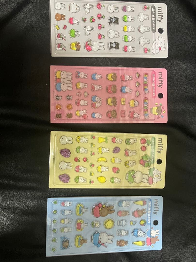 ミッフィー　ボンドロシール　、サンリオ ボンボンドロップシール各 4種類セット