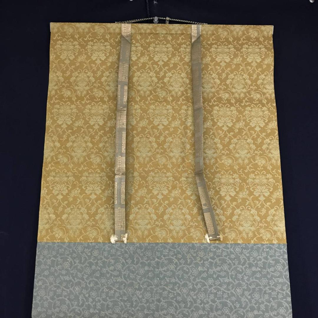 【真作】桂谷/ロバに人物画賛/人物図/掛軸/名家伝来/AD-309