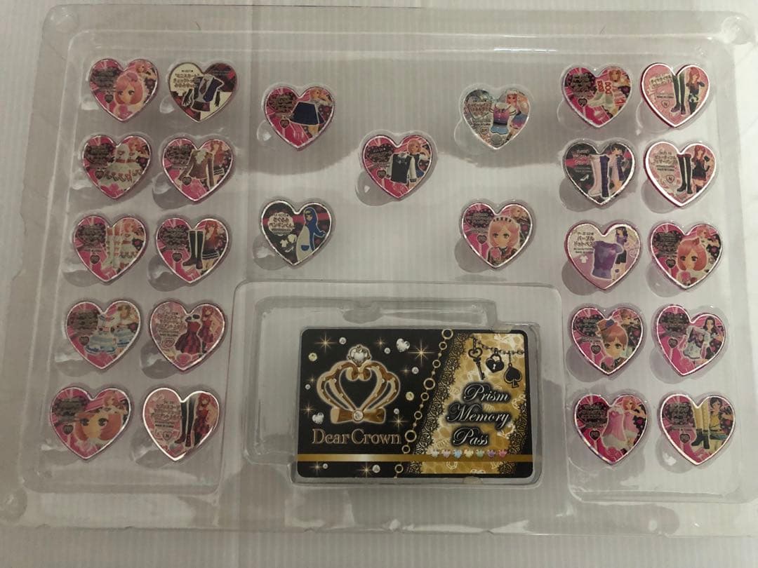 プリズムストーントランク　 クリアケース カード【クラウン】 ストーン124個