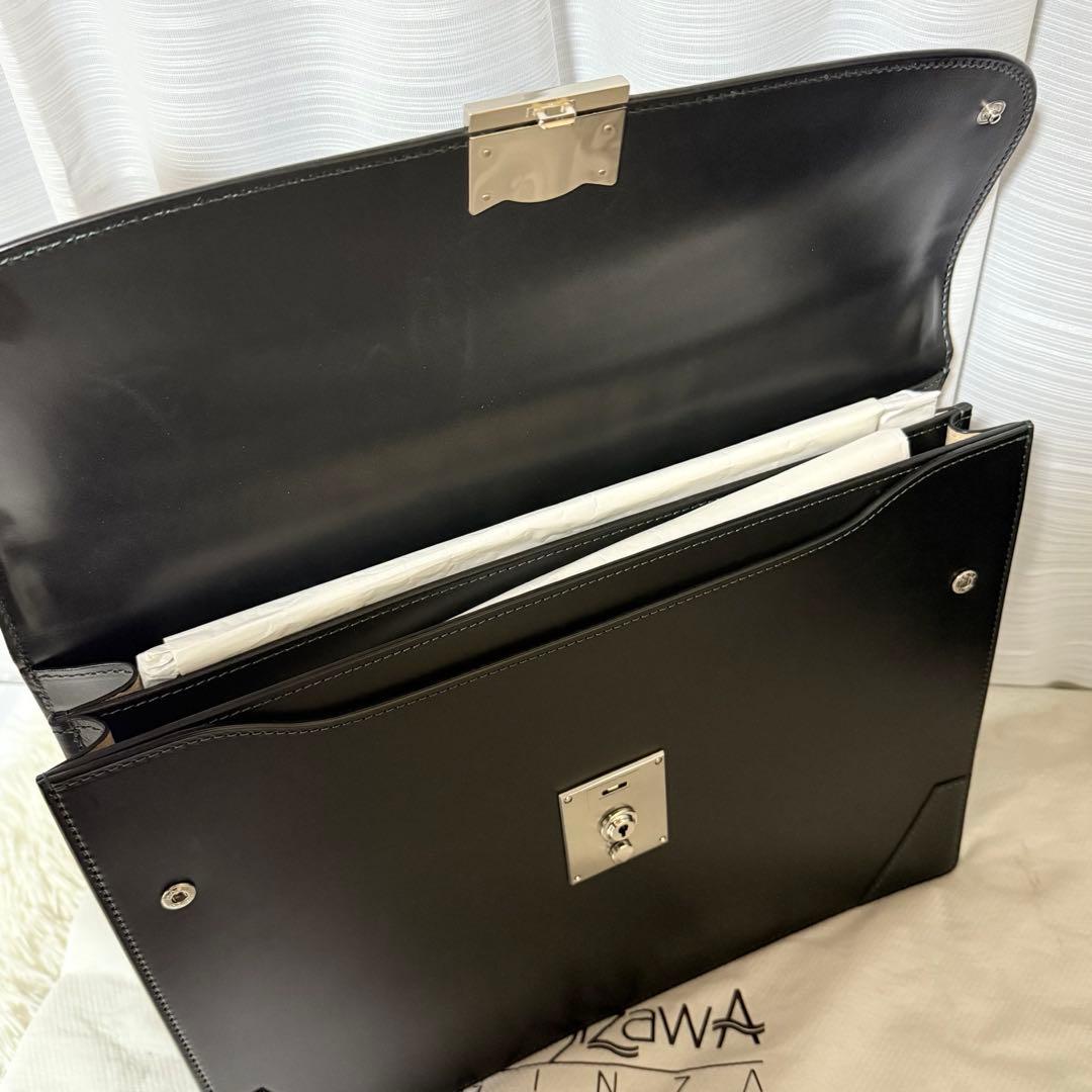 ⭐️新品未使用⭐️ 銀座タニザワ　ブリーフケース　皇室御用達　ビジネスバッグ　黒