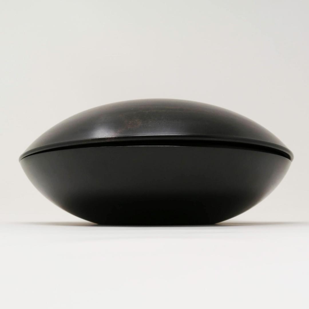 浄法寺塗　食籠（じきろう）　大　拭き漆　どらやき型　国産木地　三浦春馬