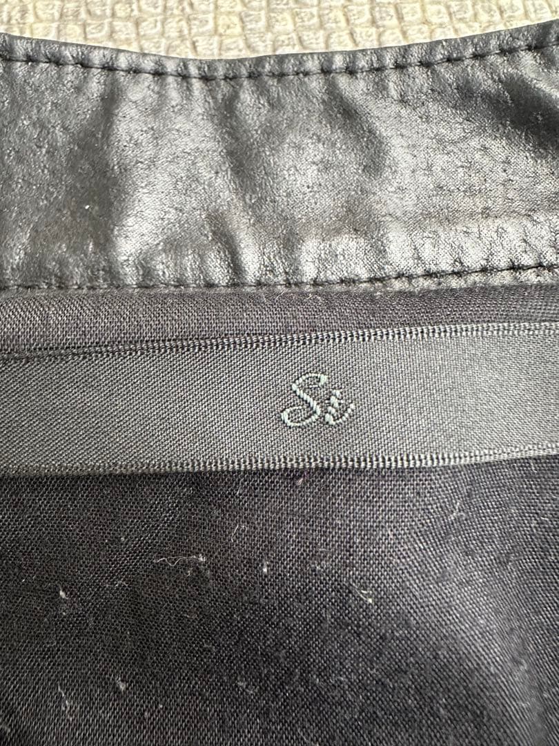 ジャケット・アウター pig skin biker leather jacket