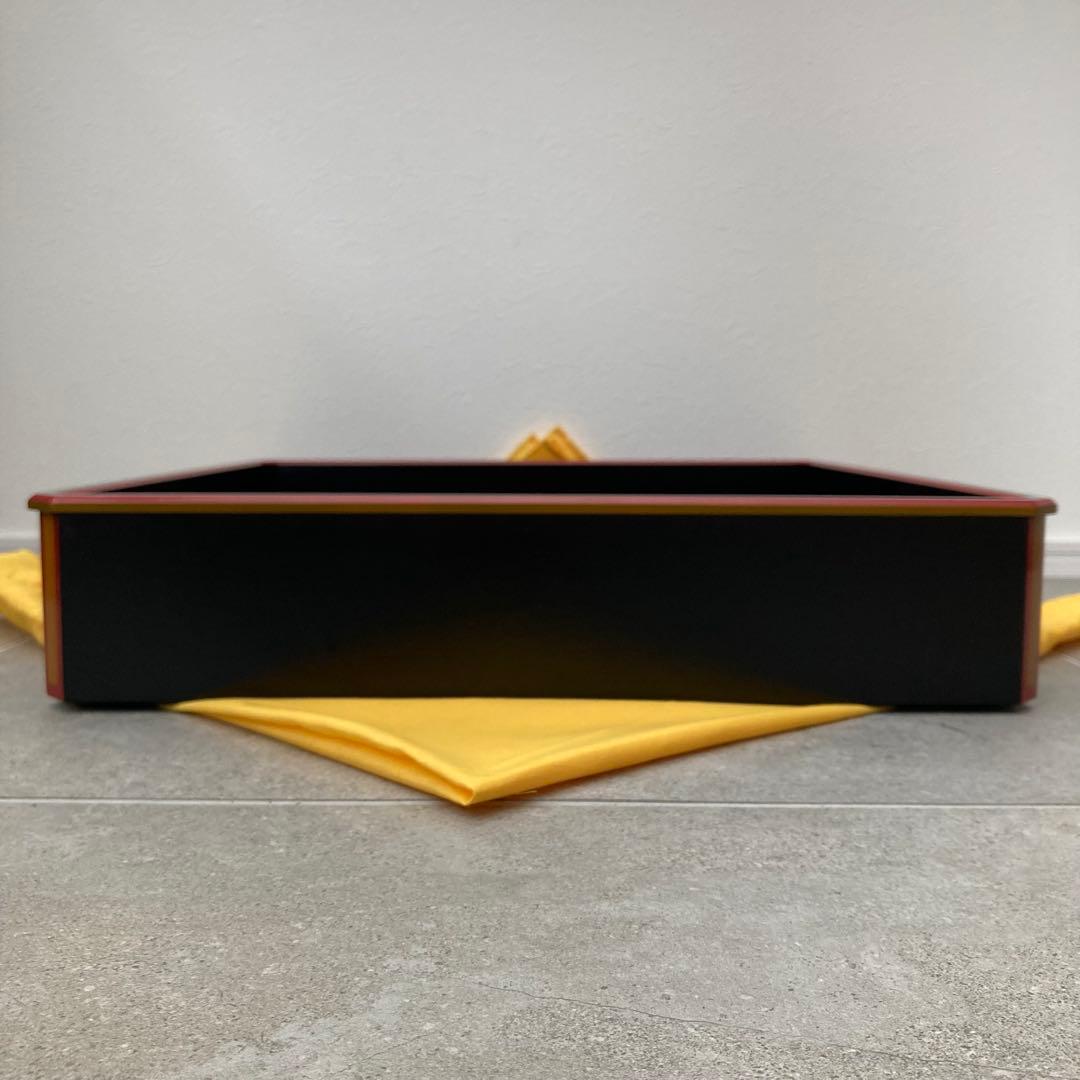 宗徧流 不審庵 総菜盆 46.5cm 漆器 特大お盆