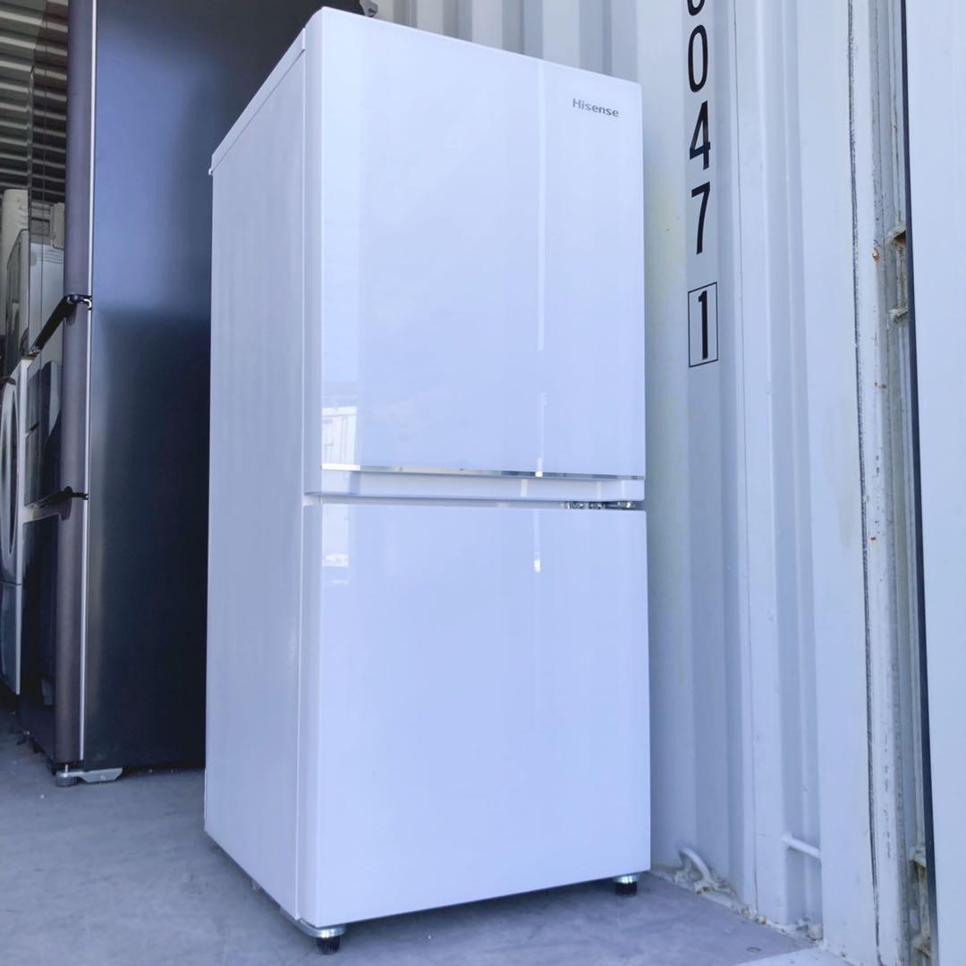 取付無料！高性能低温ケース搭載鏡面グラスおしゃれホワイトインテリア冷蔵庫！洗濯機