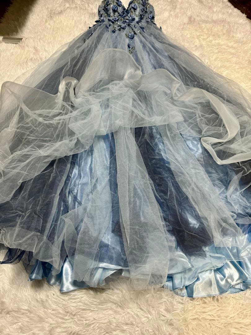 【JEAN MACLEAN/ジャンマクレーン】ロング　バースデードレス　ブルー