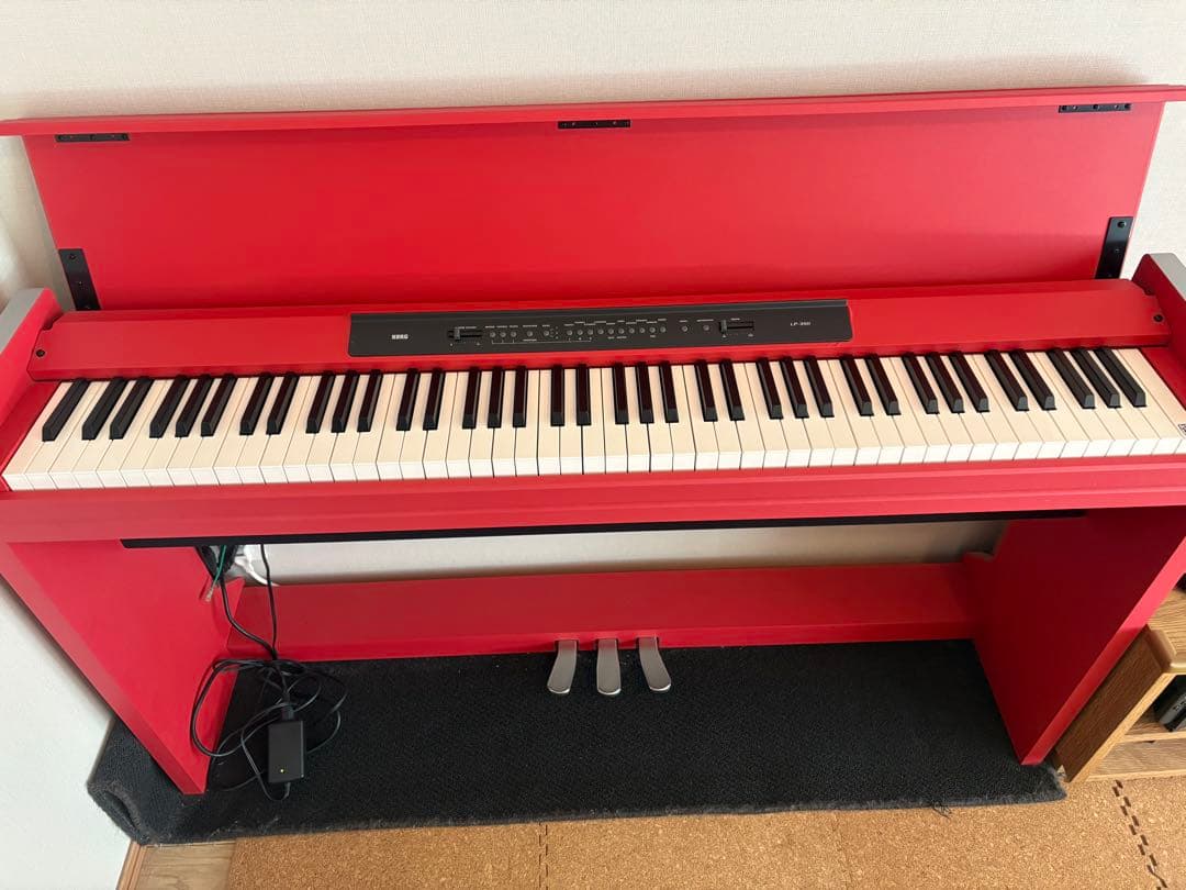 【直接引取】KORG コルグ　LP-350 電子ピアノ赤　88鍵盤　2010年製
