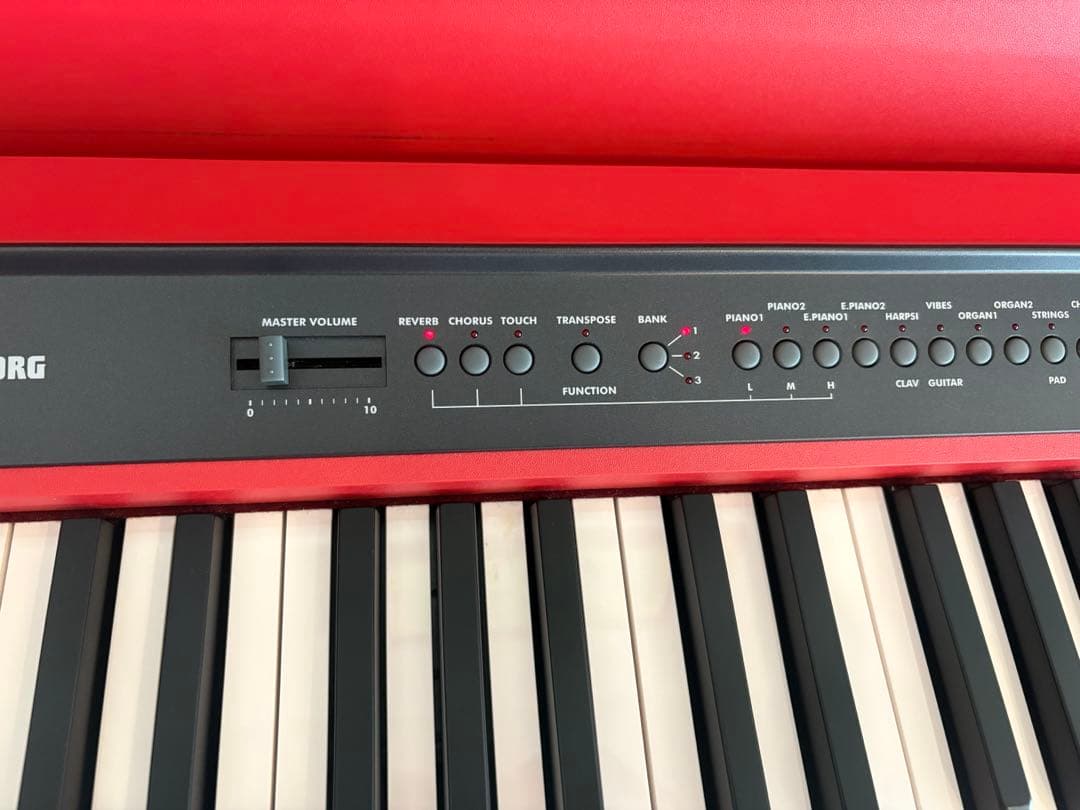 【直接引取】KORG コルグ　LP-350 電子ピアノ赤　88鍵盤　2010年製