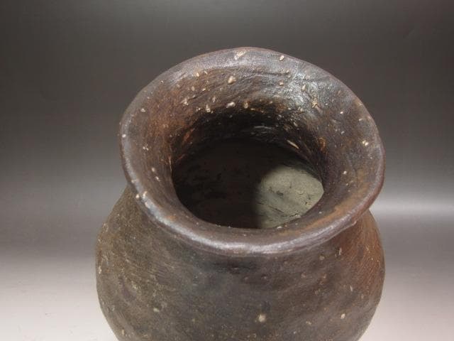 ★　古常滑花入　時代を感じる一品です★x419