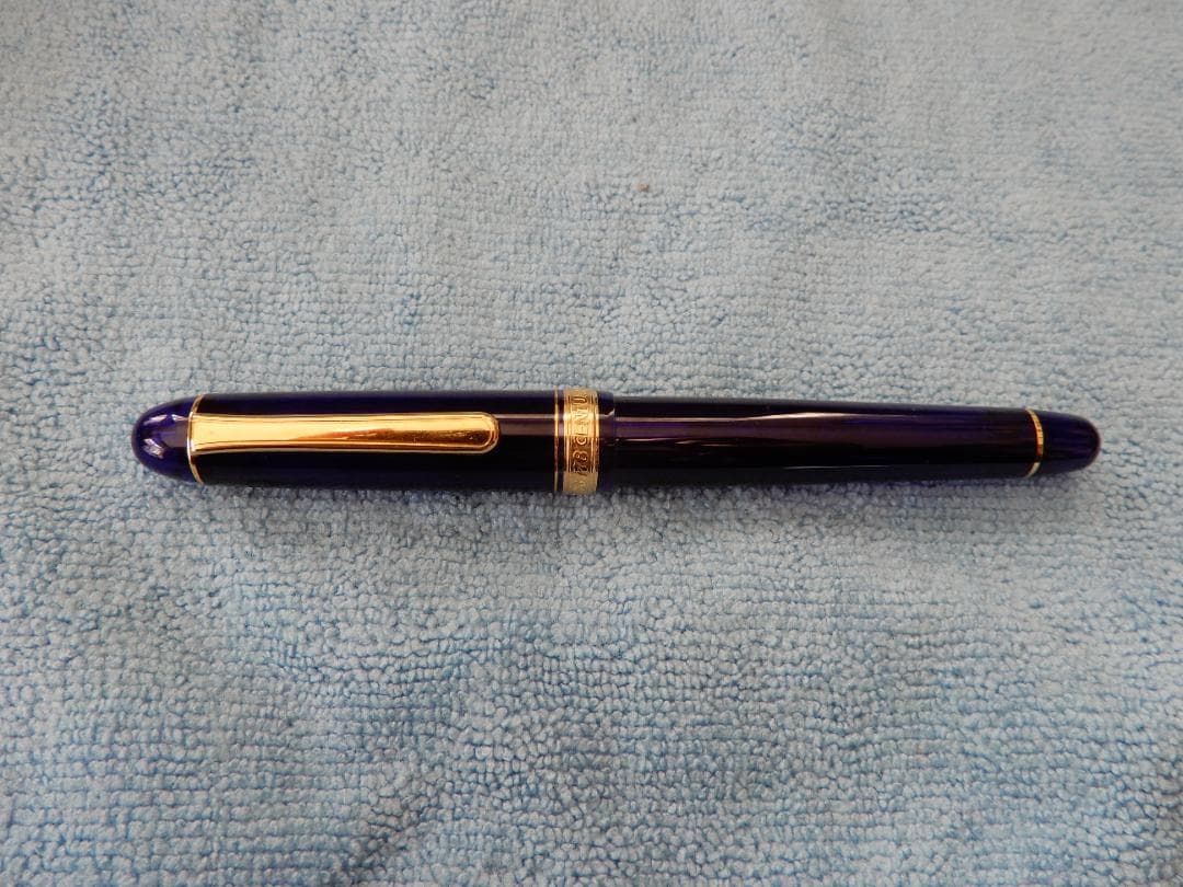 プラチナ万年筆 シャルトルブルー SF（細軟字） PNB-13000