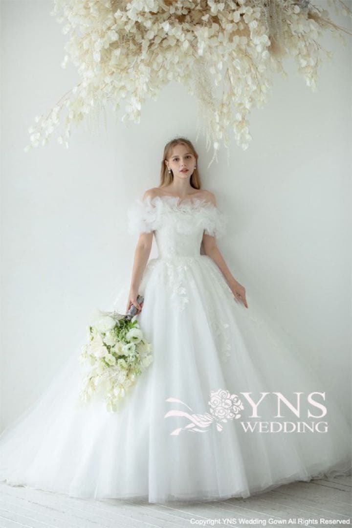 YNSウェディング オフショルダードレス