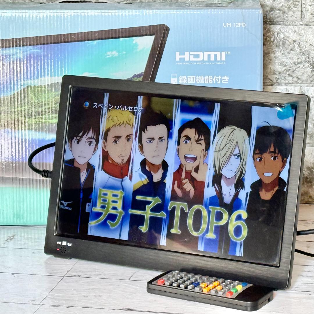 TEES 録画機能付き12インチポータブルテレビ UM-12FD