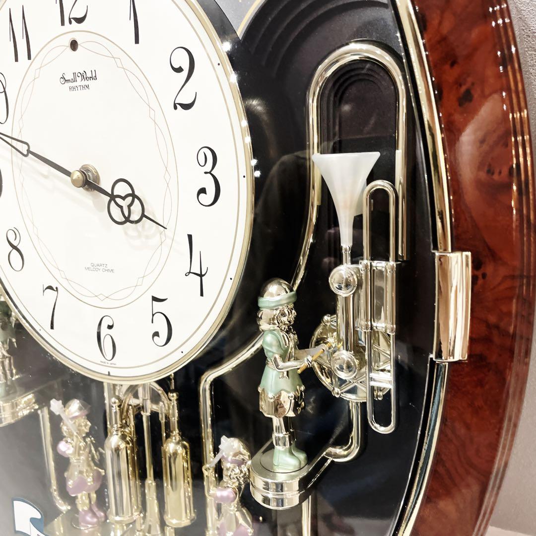 【希少品】リズム工業　スモールワールド　アレムDX からくり時計　4MH713