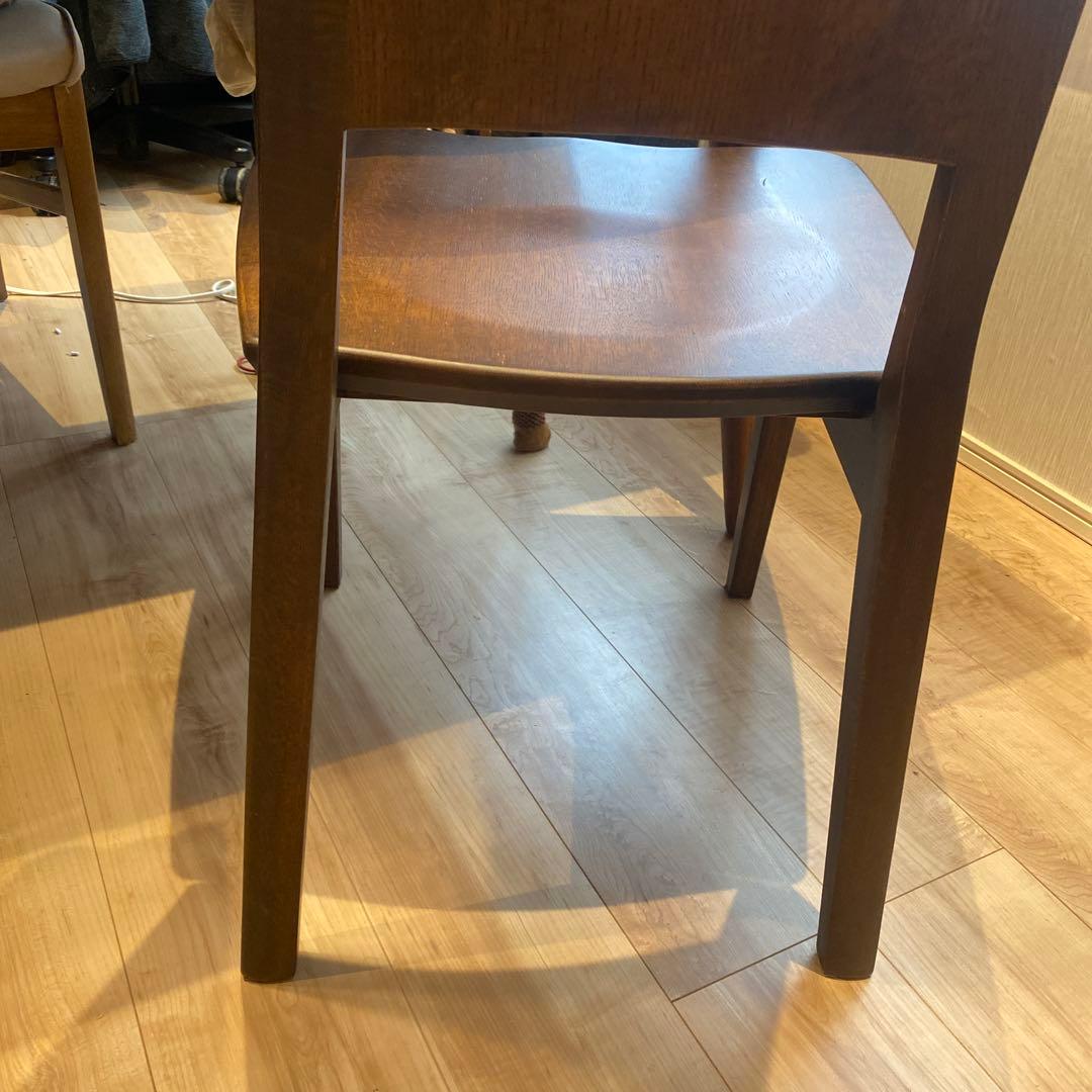 葉山家具　ダークブラウン木製シンプルチェア　直接の引き渡しを希望します。
