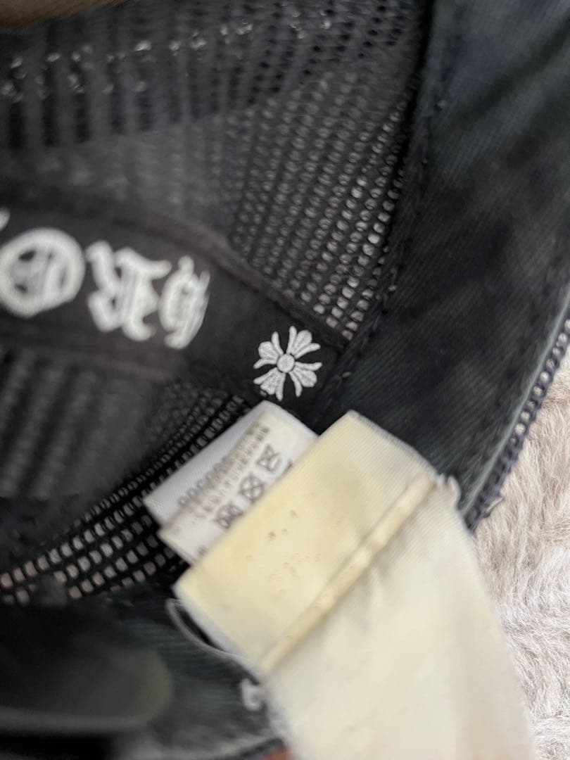 Chrome heartsメッシュ トラッカーキャップ黒　正規品