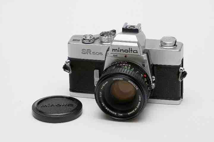 ミノルタ SR505  フィルムカメラ　オールドレンズ付　超超貴重品　昭和レトロ