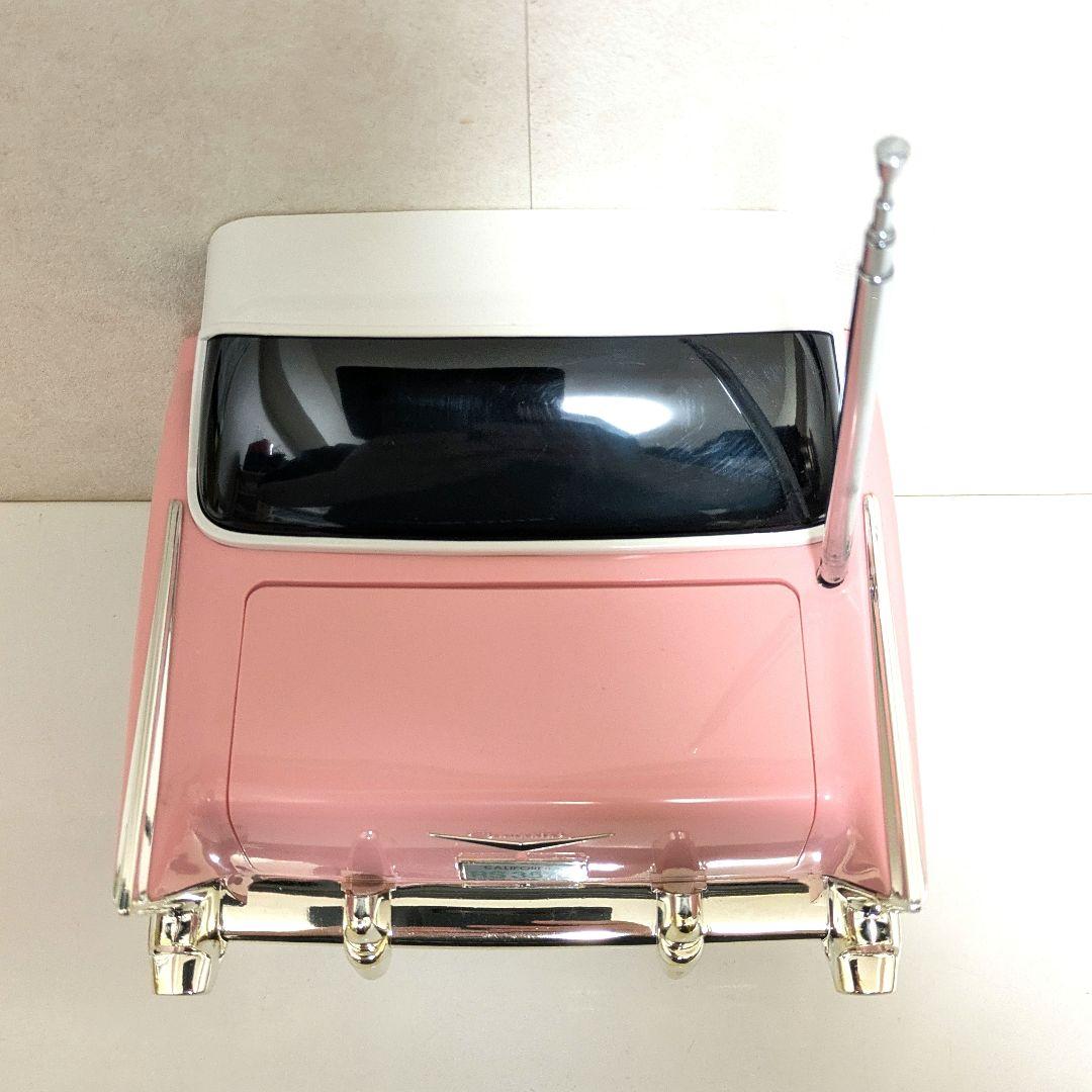 【激レア箱付き】1988年製 シボレー 57 ベルエア ピンク ビンテージラジオ