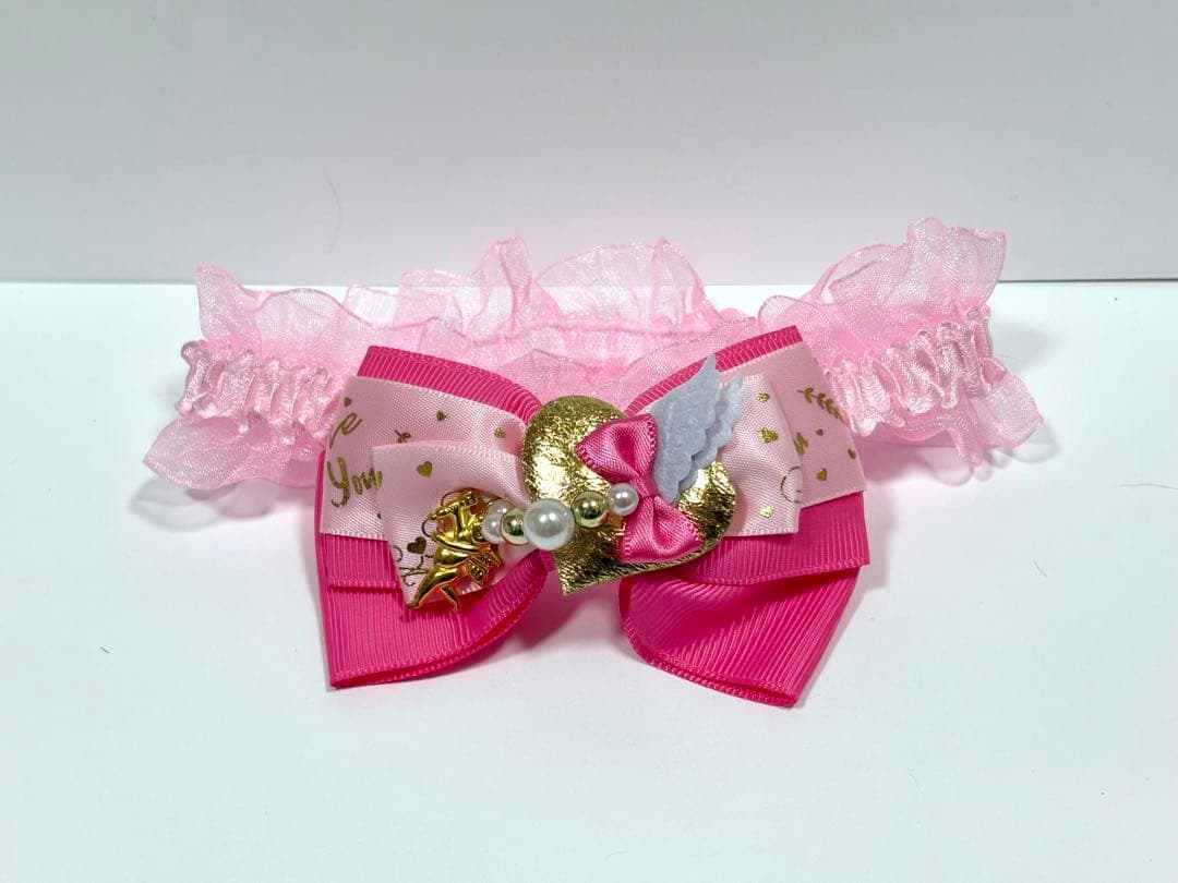 【CANNANA ペット用シュシュ】#27キューピッド(Mサイズ)