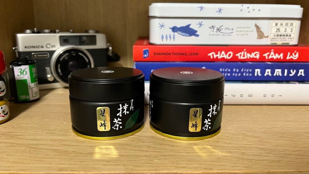 星野製園　抹茶　星の露　20g缶 八女抹茶 2個