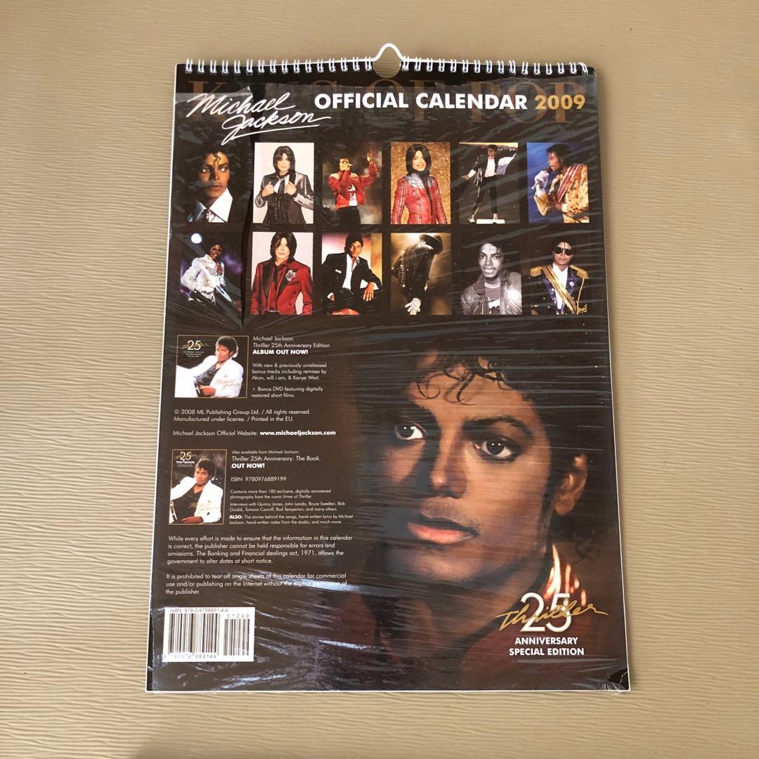 マイケルジャクソン2009年official カレンダー　未開封新品アンティーク