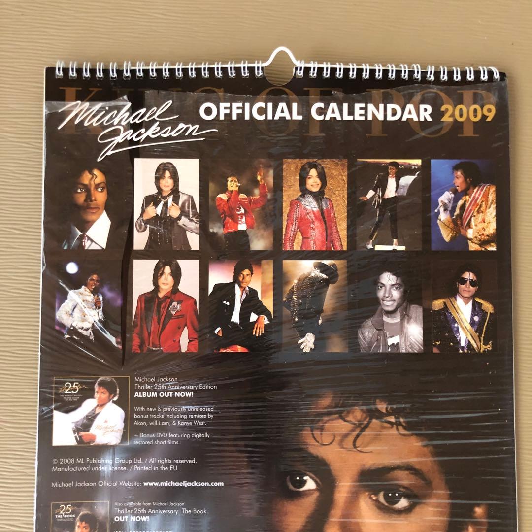マイケルジャクソン2009年official カレンダー　未開封新品アンティーク
