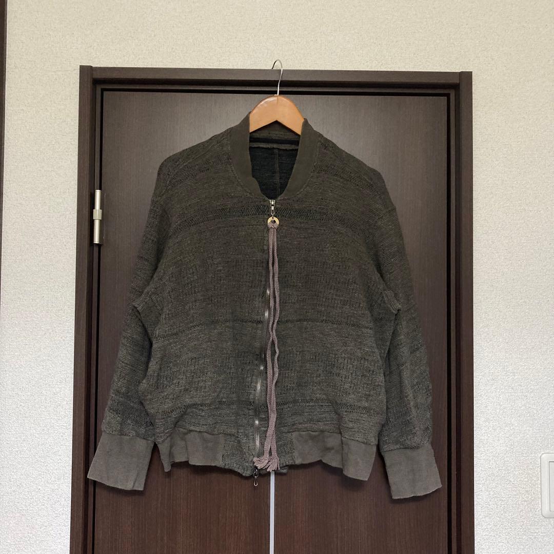 2020AW JULIUS ユリウス ウールジャガードブルゾン M ブラウン