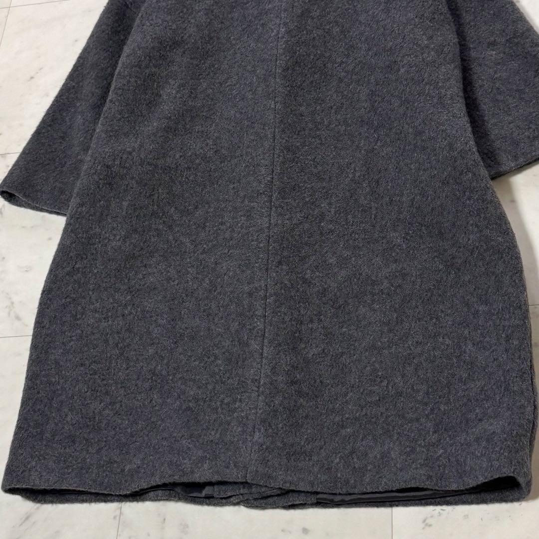 美品現行 MAX&Co. チェスターコート ウールブレンド ダークグレー L