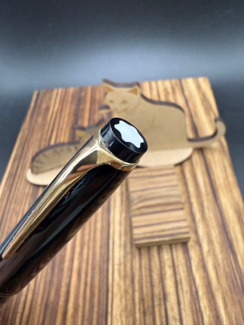 MONTBLANC 万年筆　NO.22 黒軸 美品 EF 14C